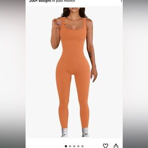 Women's Orange Jumpsuit